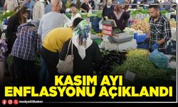 Kasım ayı enflasyonu açıklandı