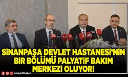 Sinanpaşa Devlet Hastanesi’nin bir bölümü Palyatif Bakım Merkezi oluyor!