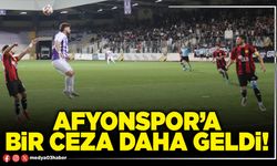 Afyonspor’a bir ceza daha geldi!