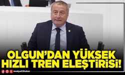 Olgun’dan yüksek hızlı tren eleştirisi!