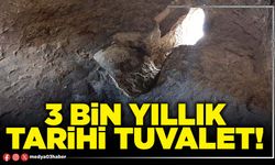 3 bin yıllık tarihi tuvalet!