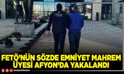 FETÖ’nün sözde Emniyet mahrem üyesi Afyon’da yakalandı