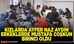 Kızlarda Ayfer Naz Aydın erkeklerde Mustafa Coşkun birinci oldu