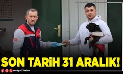 Son tarih 31 Aralık!