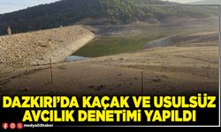 Dazkırı’da kaçak ve usulsüz avcılık denetimi yapıldı