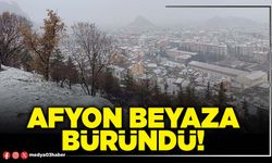 Afyon beyaza büründü!