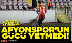 Afyonspor’un gücü yetmedi!