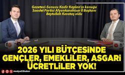 2026 yılı bütçesinde gençler, emekliler, asgari ücretliler yok!