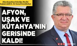 Afyon, Uşak ve Kütahya’nın gerisinde kaldı!