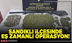 Sandıklı ilçesinde eş zamanlı operasyon!