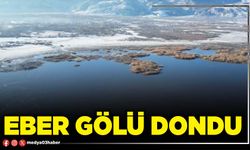 Eber gölü dondu