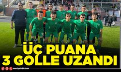 Üç puana 3 golle uzandı