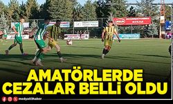 Amatörlerde cezalar belli oldu