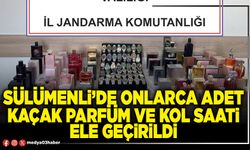 Sülümenli’de onlarca adet kaçak parfüm ve kol saati ele geçirildi