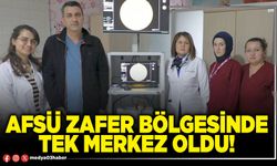 AFSÜ Zafer bölgesinde tek merkez oldu!