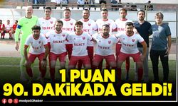 1 puan 90. dakikada geldi!