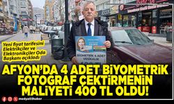 Afyon’da 4 adet biyometrik fotoğraf çektirmenin maliyeti 400 TL oldu!