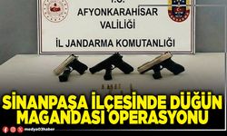 Sinanpaşa İlçesinde düğün magandası operasyonu