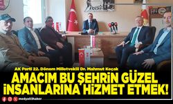 Amacım bu şehrin güzel insanlarına hizmet etmek!