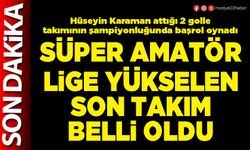 Süper Amatör Lige yükselen son takım belli oldu
