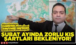 Şubat ayında zorlu kış şartları bekleniyor!