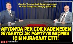 Afyon’da pek çok kademeden siyasetçi AK Parti’ye geçmek için müracaat etti!