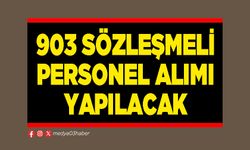 903 sözleşmeli personel alımı yapılacak