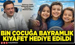 Bin çocuğa bayramlık kıyafet hediye edildi