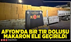 Afyon’da bir tır dolusu makaron ele geçirildi