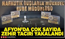Afyon’da çok sayıda zehir taciri yakalandı