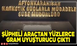 Şüpheli araçtan yüzlerce gram uyuşturucu çıktı
