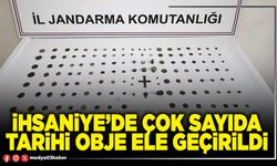 İhsaniye’de çok sayıda tarihi obje ele geçirildi