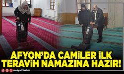 Afyon’da camiler ilk teravih namazına hazır!