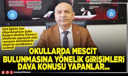 Okullarda mescit bulunmasına yönelik girişimleri dava konusu yapanlar…