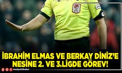 İbrahim Elmas ve Berkay Diniz’e Nesine 2. ve 3. Ligde görev!