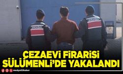 Cezaevi firarisi Sülümenli’de yakalandı
