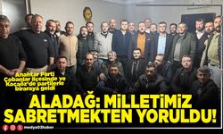 Milletimiz sabretmekten yoruldu!