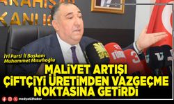 Maliyet artışı çiftçiyi üretimden vazgeçme noktasına getirdi