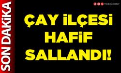 Çay ilçesi hafif sallandı!