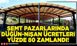 Semt pazarlarında düğün-nişan ücretleri yüzde 80 zamlandı!