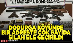 Dodurga Köyünde bir adreste çok sayıda silah ele geçirildi