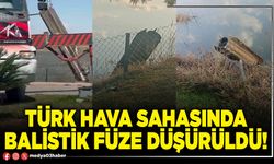 Türk hava sahasında balistik füze düşürüldü!