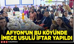 Afyon’un bu köyünde imece usulü iftar yapıldı