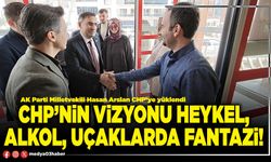 CHP’nin vizyonu heykel, alkol, uçaklarda fantazi!
