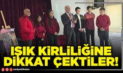 Işık kirliliğine dikkat çektiler!