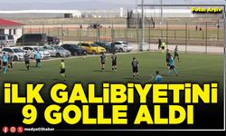 İlk galibiyetini 9 golle aldı