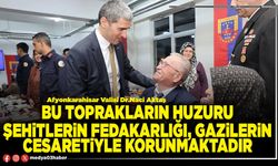 Bu toprakların huzuru şehitlerin fedakarlığı, gazilerin cesaretiyle korunmaktadır