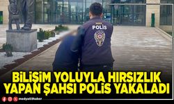 Bilişim yoluyla hırsızlık yapan şahsı polis yakaladı