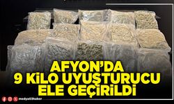 Afyon’da 9 kilo uyuşturucu ele geçirildi