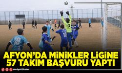 Afyon’da minikler ligine 57 takım başvuru yaptı